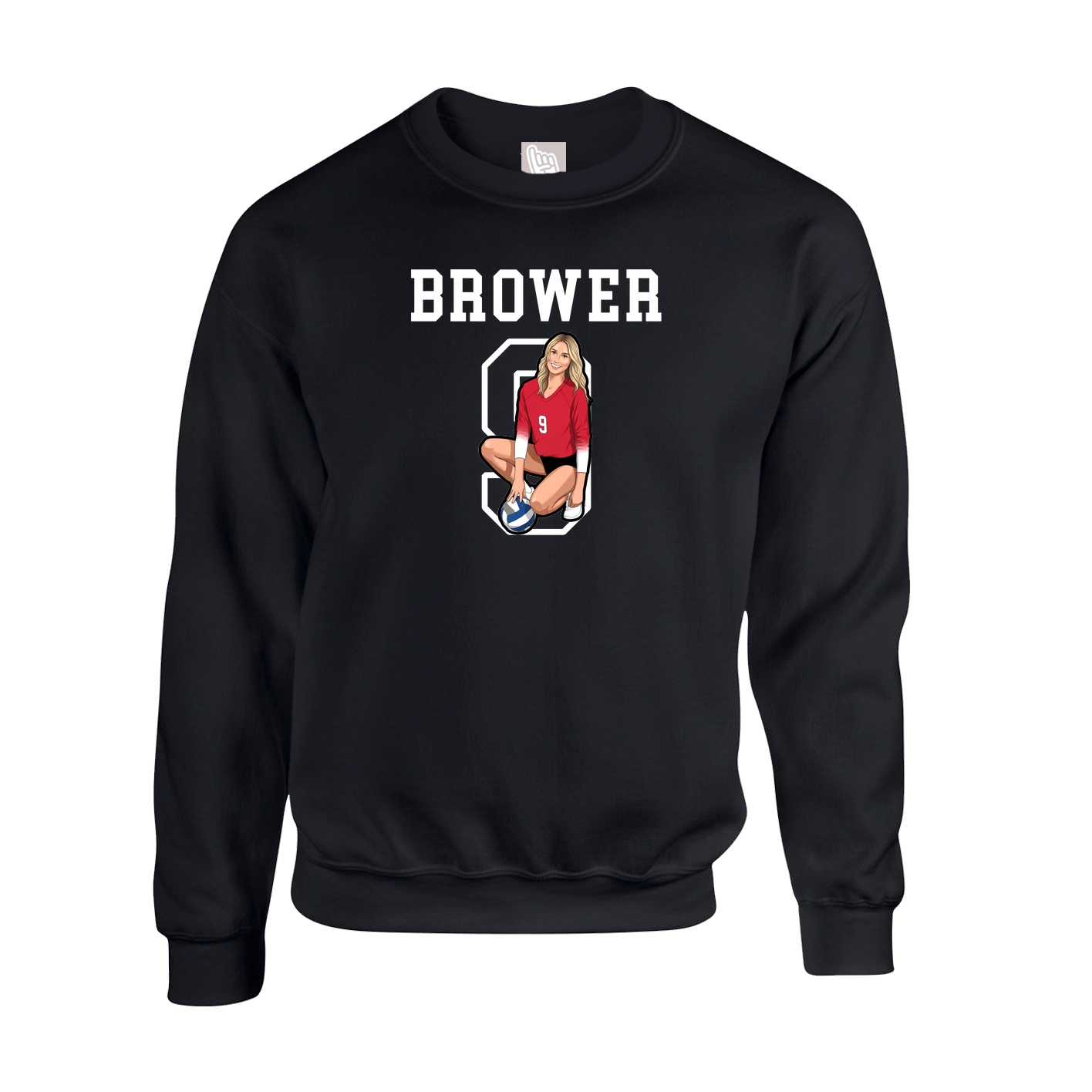 Fleece Crew — Shirsey in Black