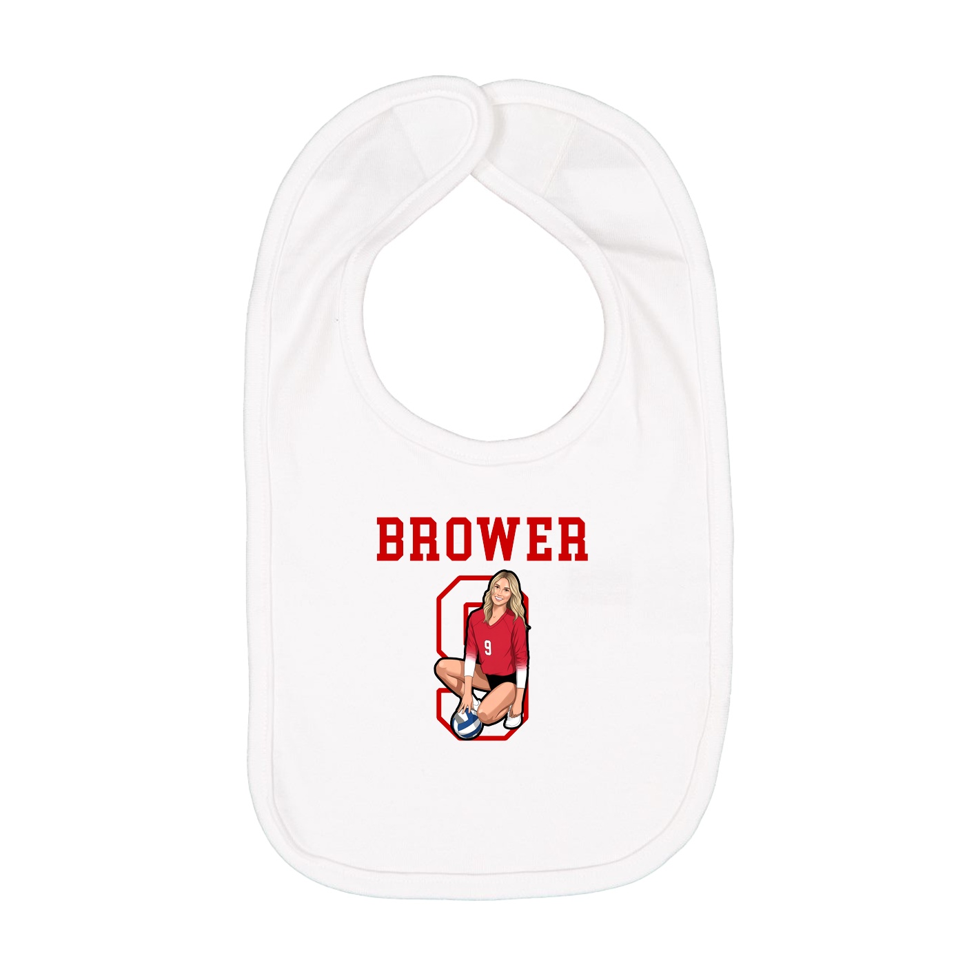 Infant Bib — Shirsey in White