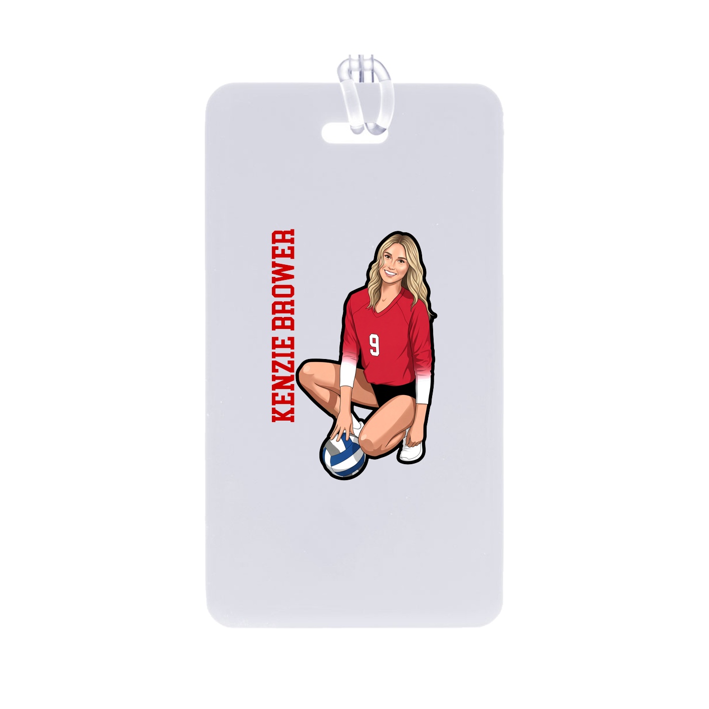 Bag Tag — Name Vertical in Classic