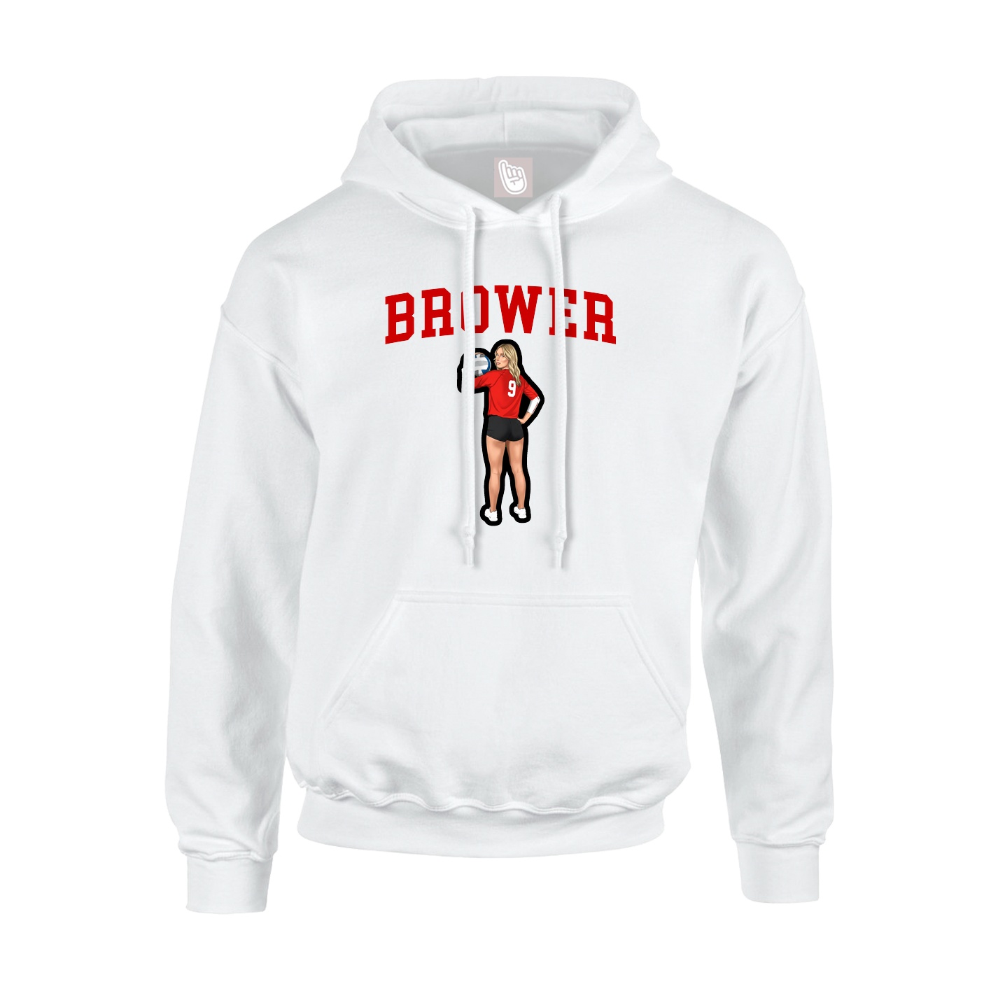 Hoodie — Shirsey in White