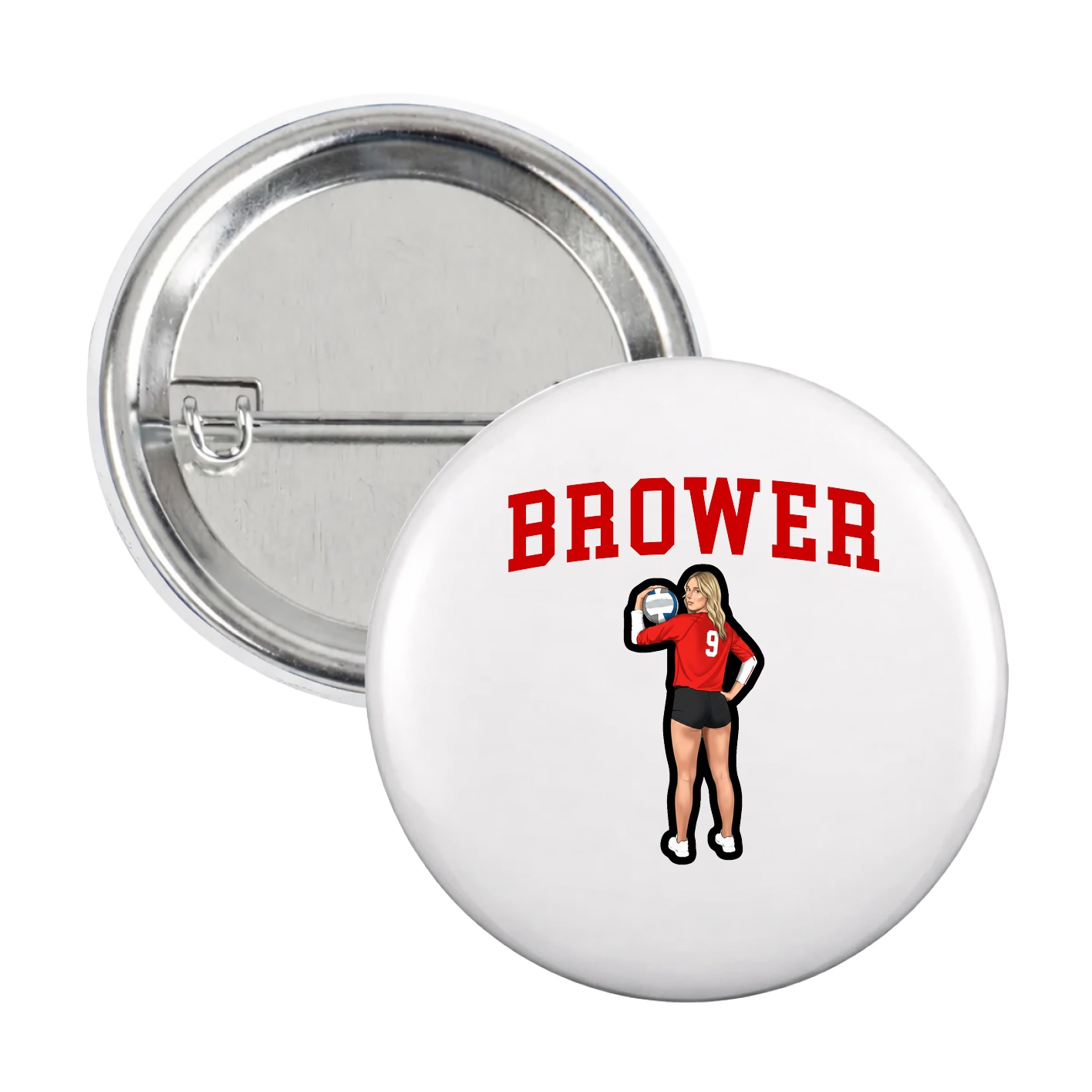 Game Day Button — Shirsey in White