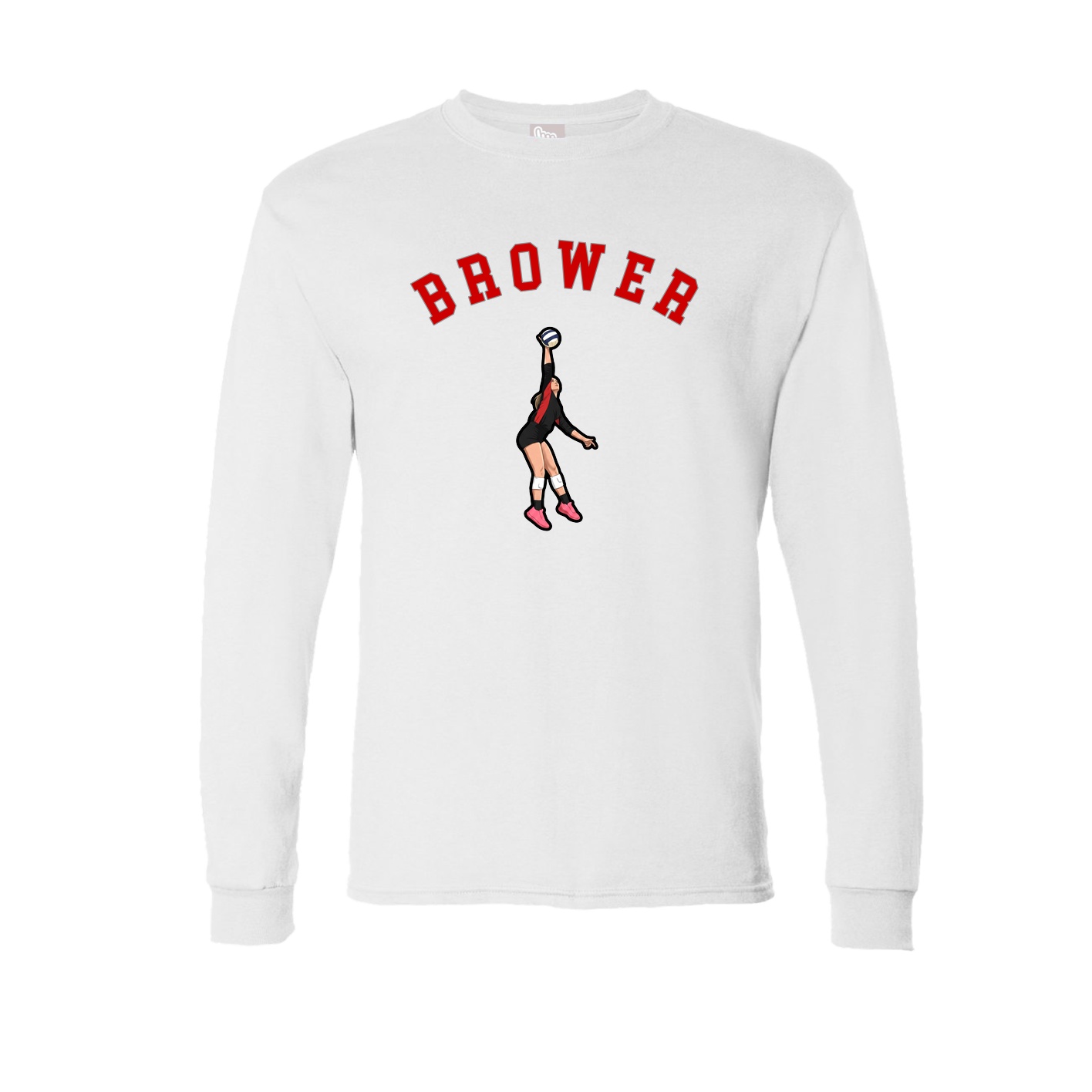 Long Sleeve Tee — Shirsey Arch in White