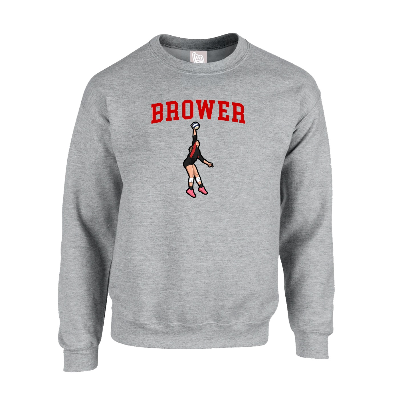 Fleece Crew — Shirsey in Grey