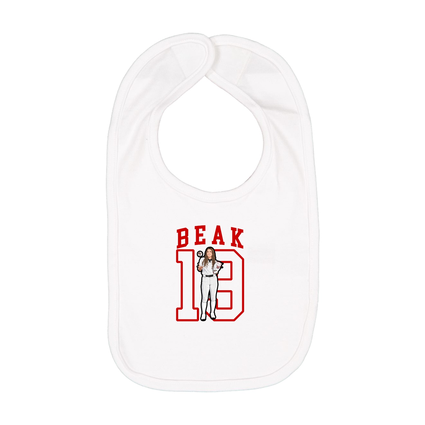 Infant Bib — Shirsey in White