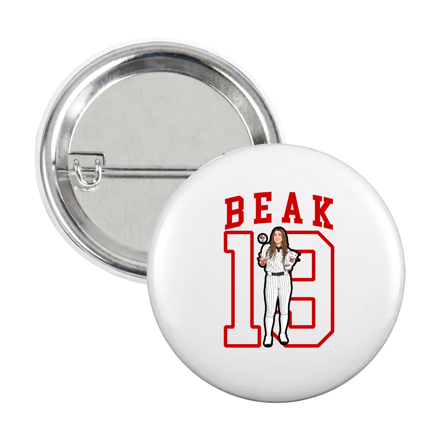 Game Day Button — Shirsey in White