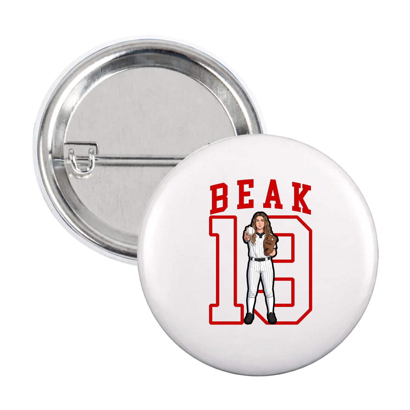 Game Day Button — Shirsey in White