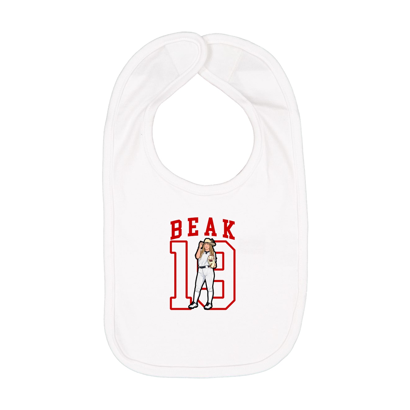 Infant Bib — Shirsey in White