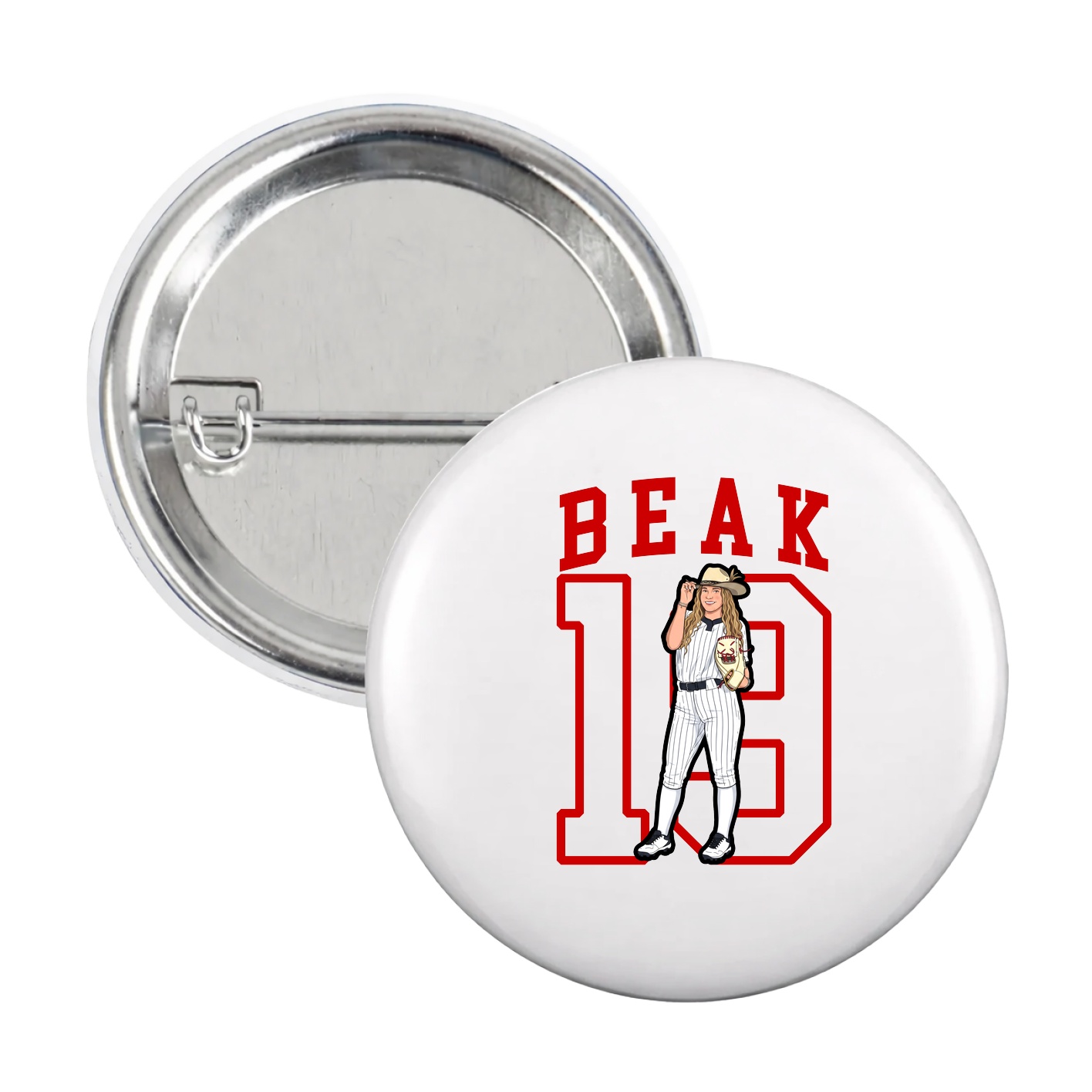 Game Day Button — Shirsey in White