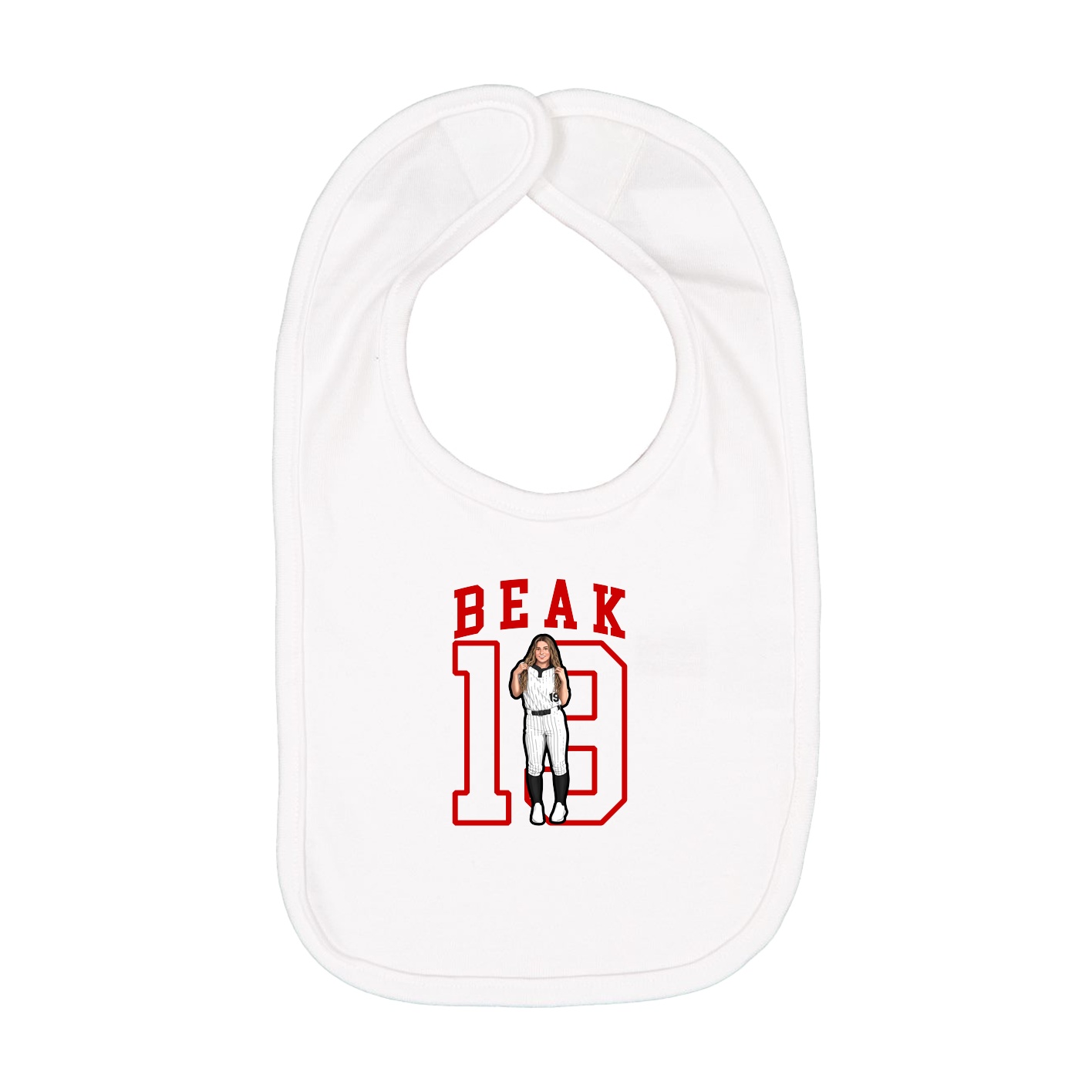 Infant Bib — Shirsey in White