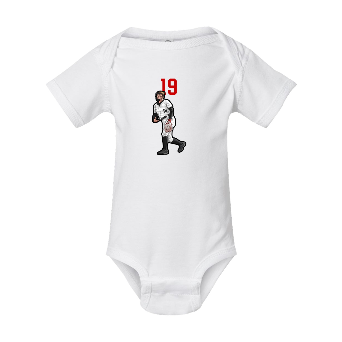 Baby Onesie — Number Top in White
