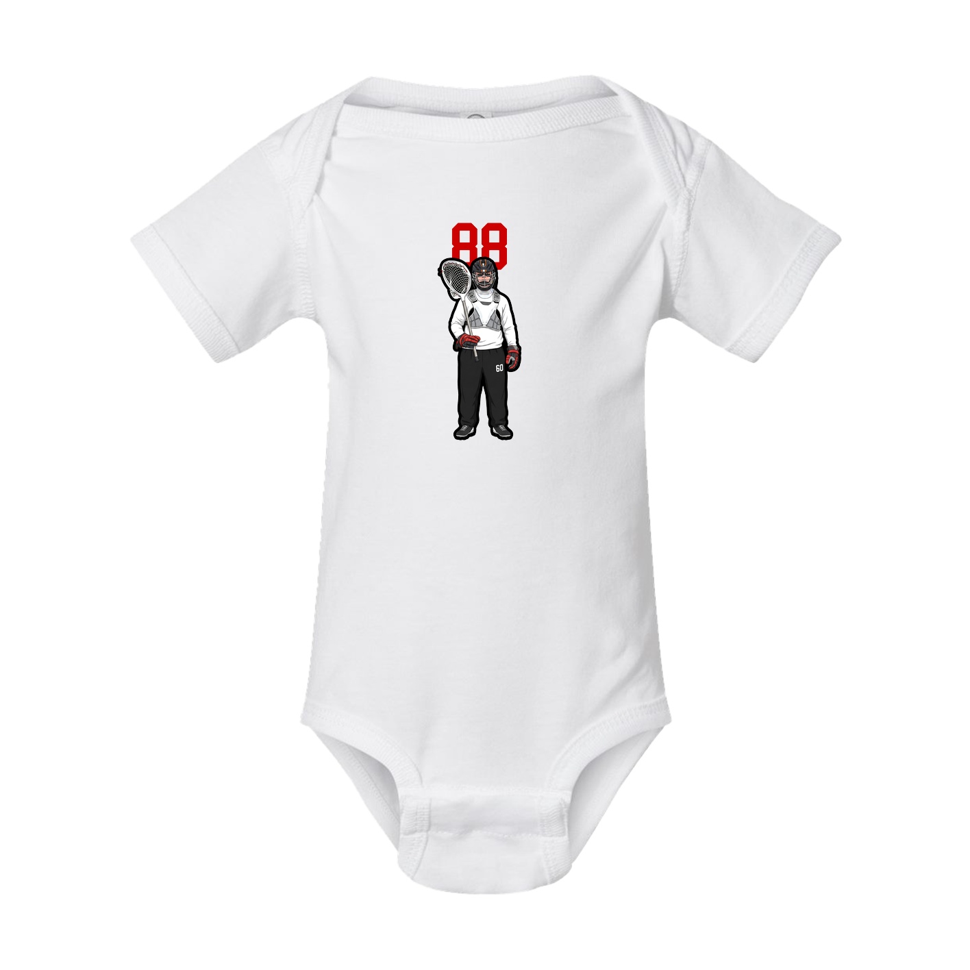 Baby Onesie — Number Top in White