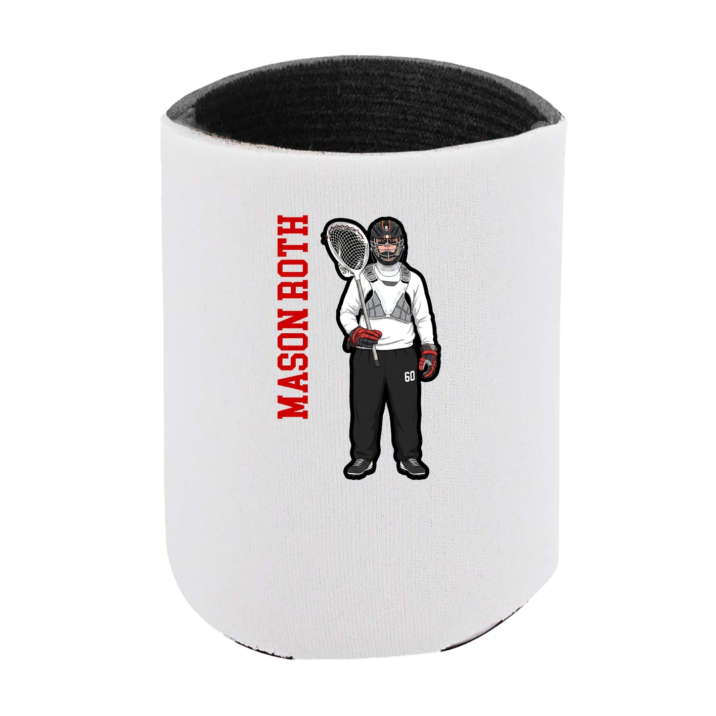 Can Holder — Name Vertical in White