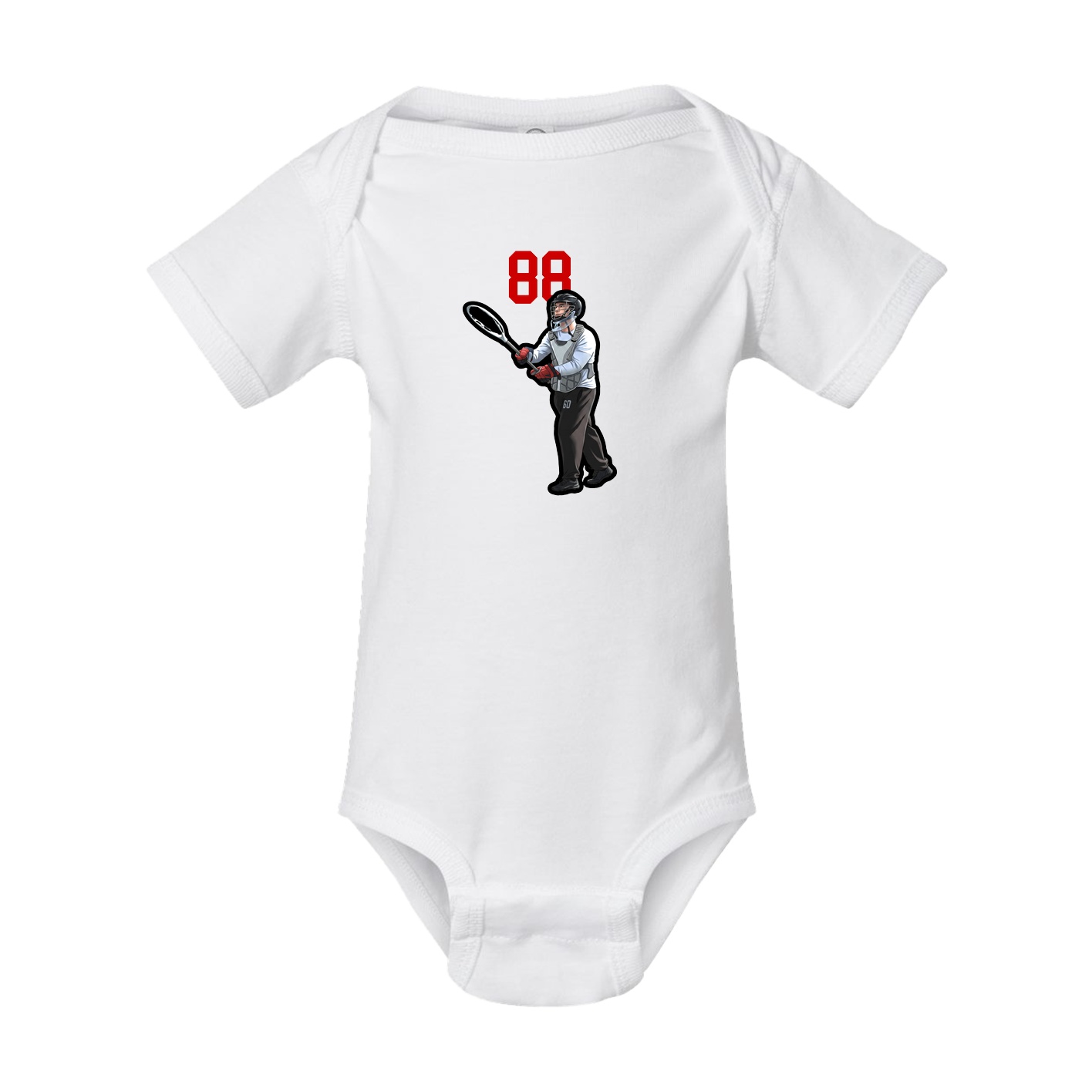 Baby Onesie — Number Top in White