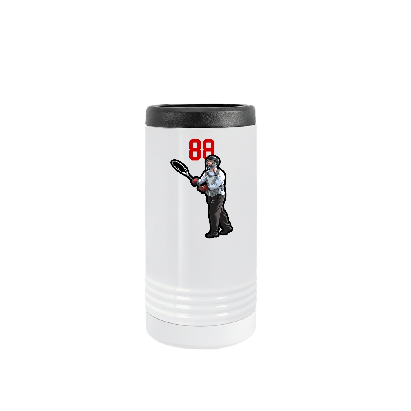 Slim Beverage Holder — Number Top in White