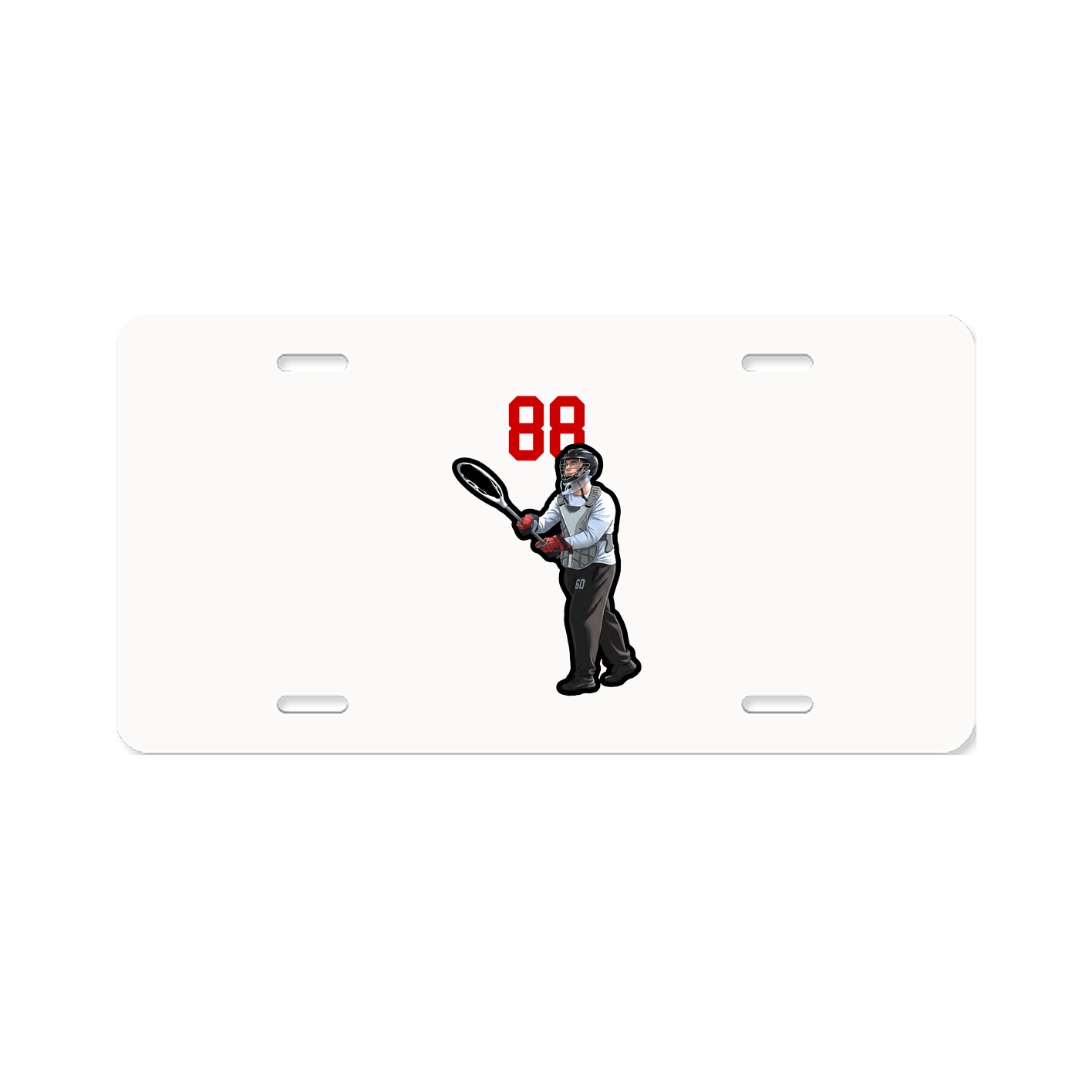 License Plate — Number Top in Classic