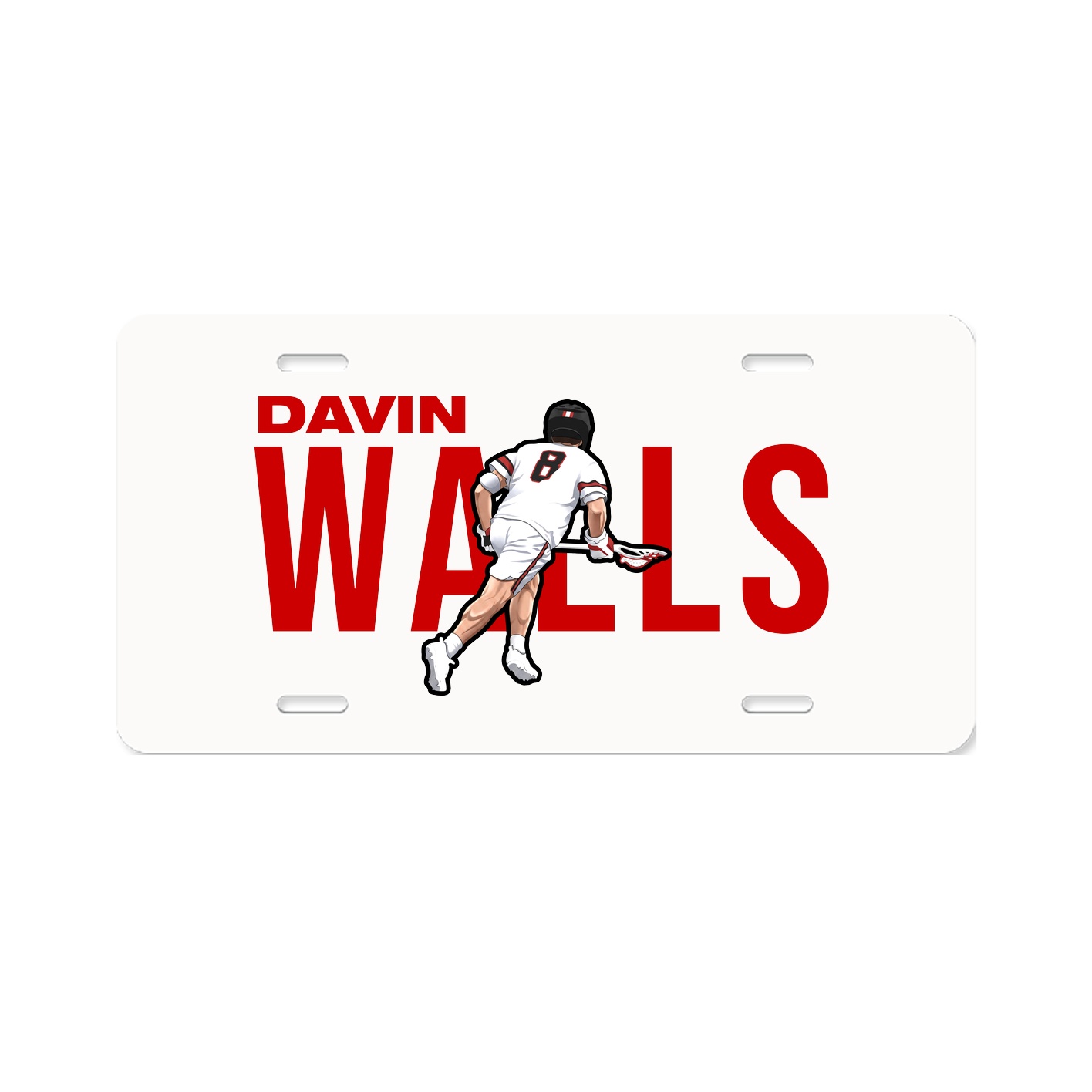 License Plate — Player Name in Classic