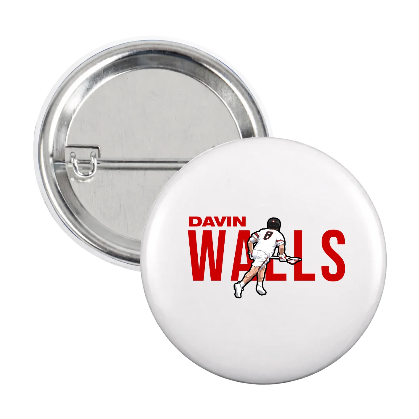 Game Day Button — Player Name in White