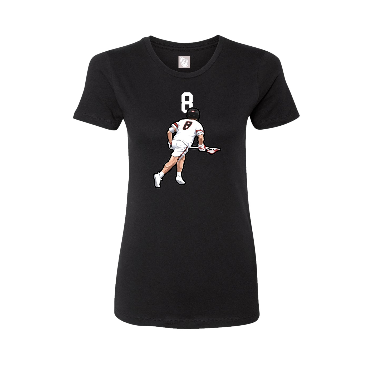 Womens Tee — Number Top in Black