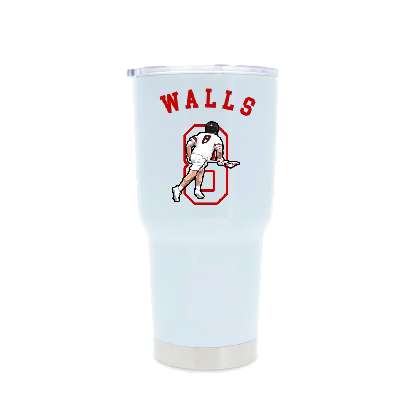 30oz Stainless Steel Tumbler — Shirsey Arch in White