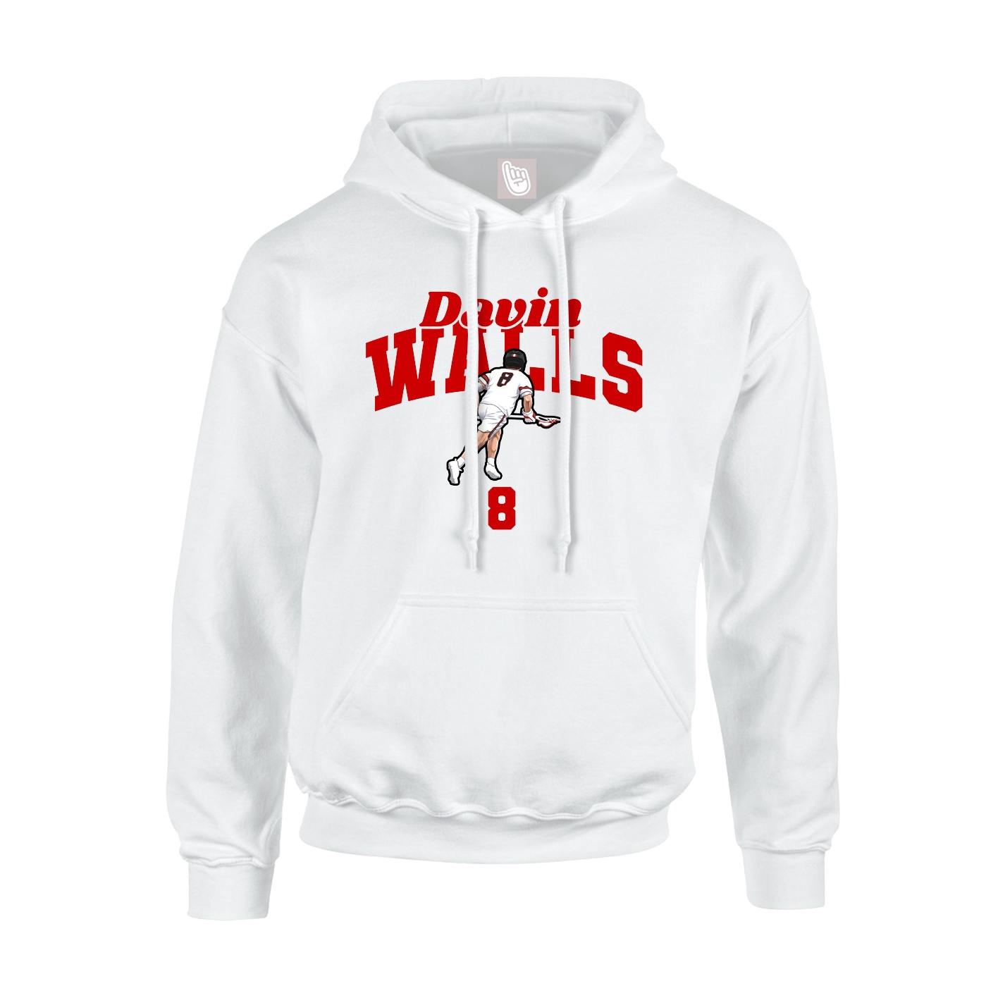 Hoodie — Signature Arch in White