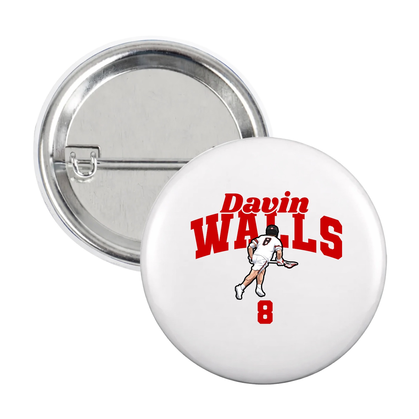 Game Day Button — Signature Arch in White