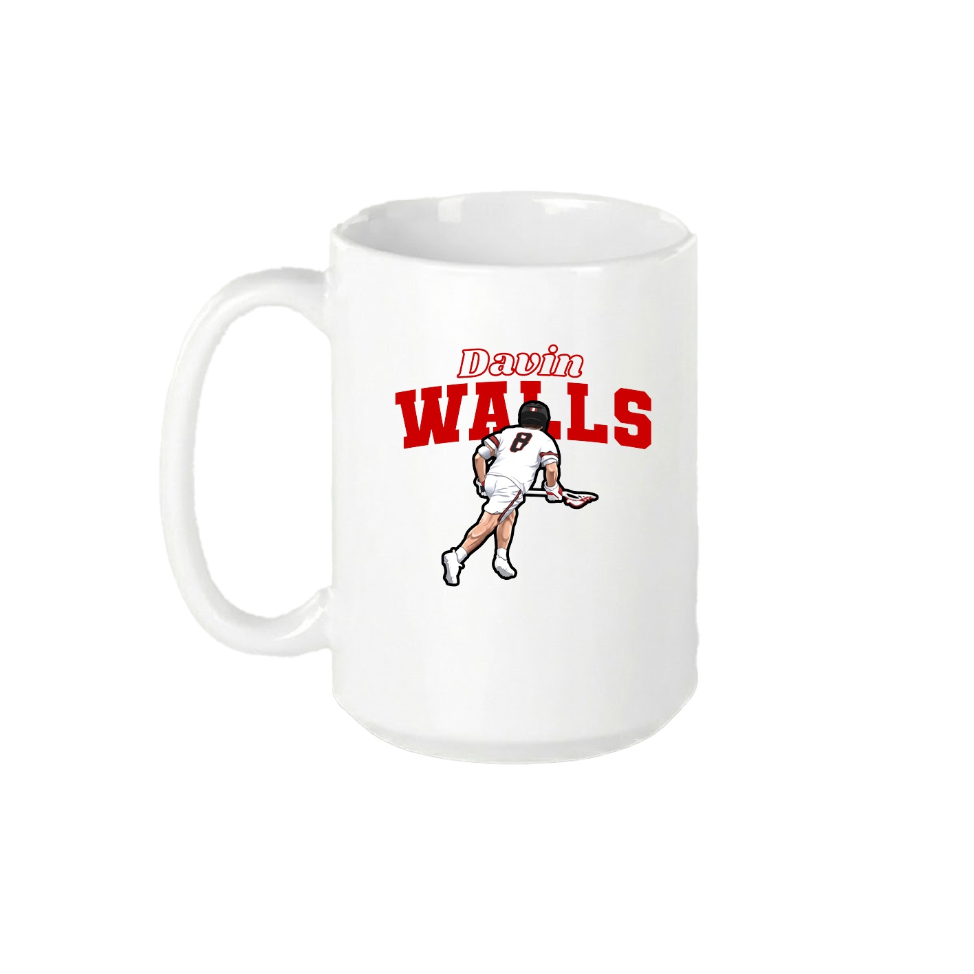 15oz Coffee Mug — Name Arch in White