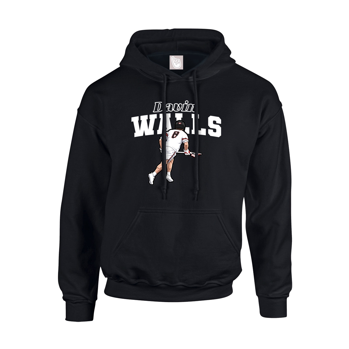 Hoodie — Name Arch in Black