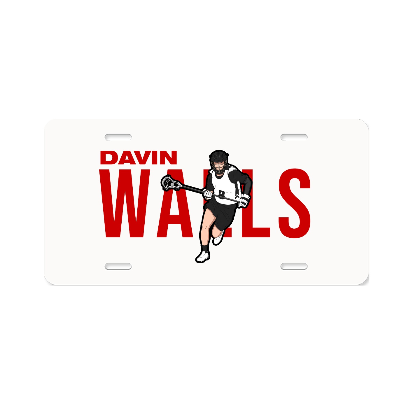 License Plate — Player Name in Classic