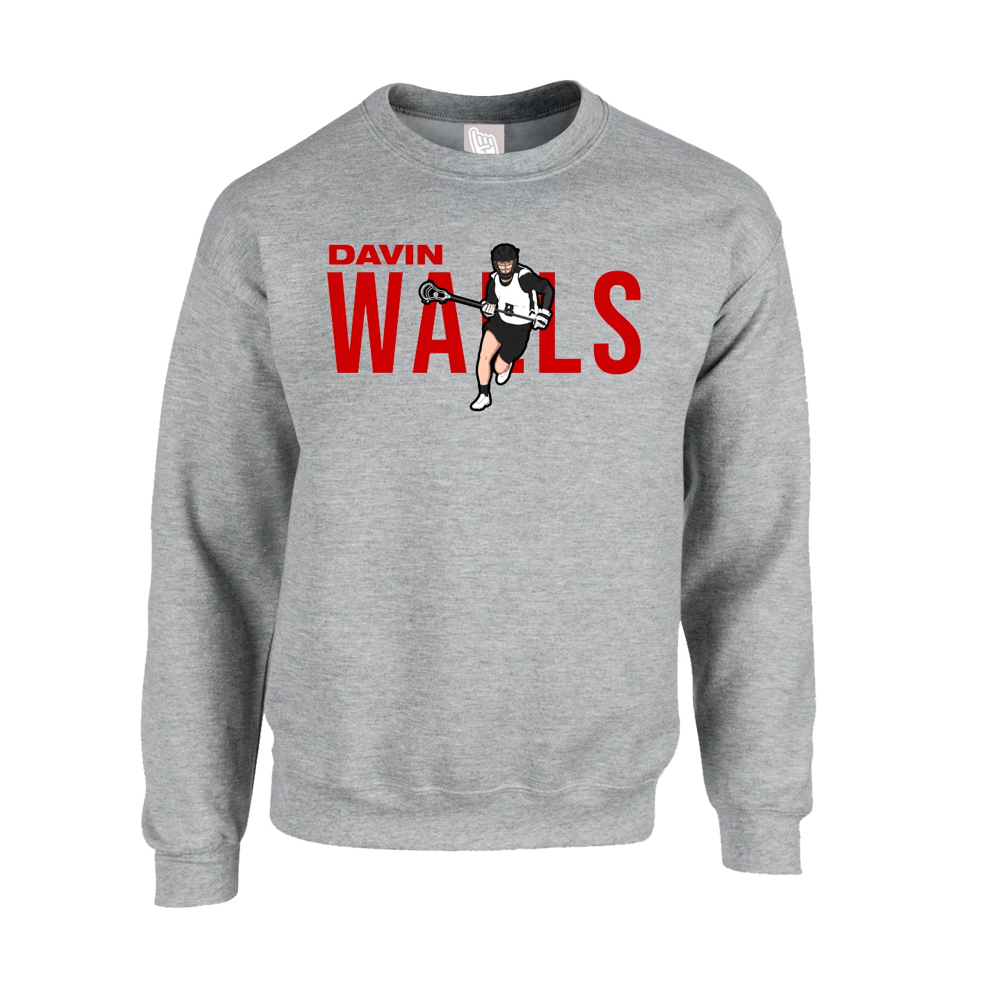 Fleece Crew — Player Name in Grey