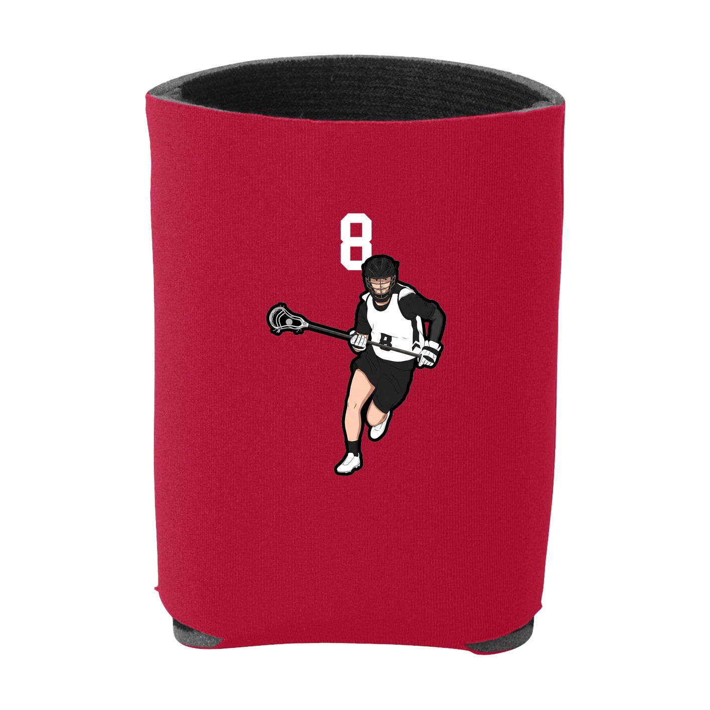 Can Holder — Number Top in Red