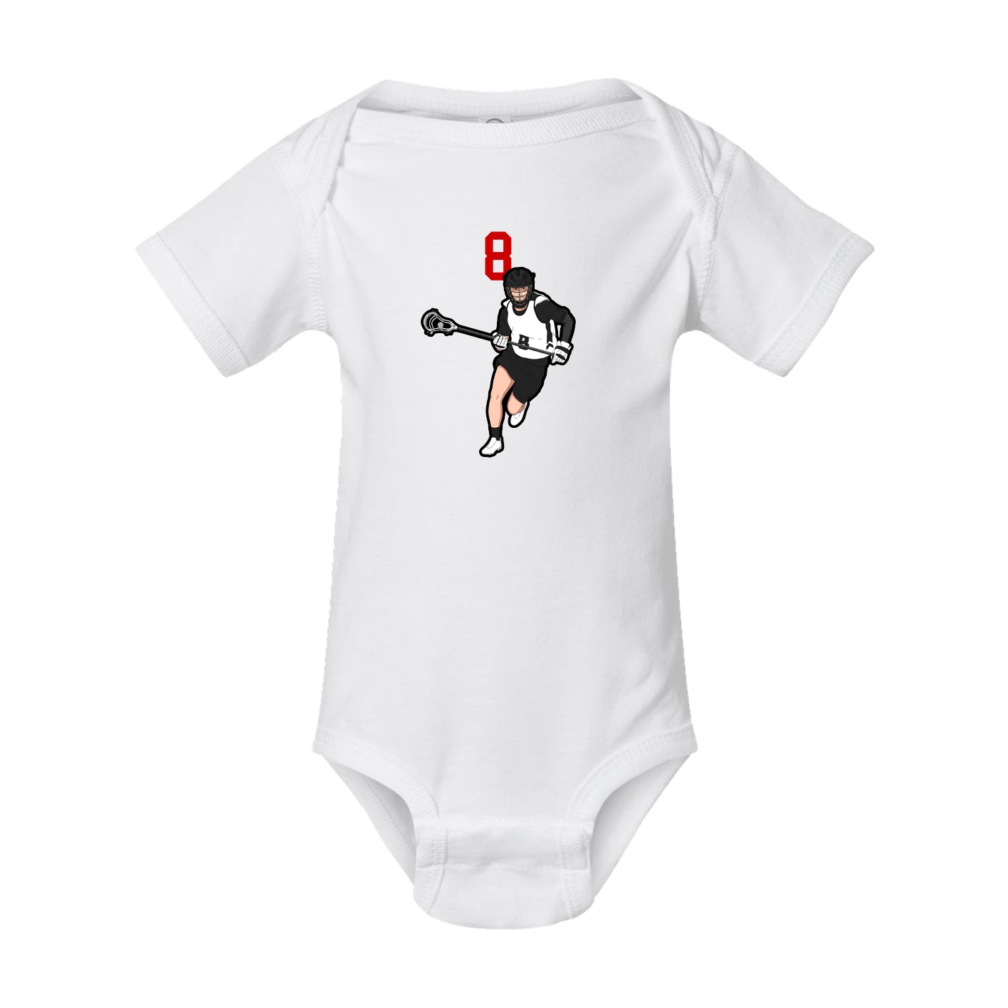 Baby Onesie — Number Top in White