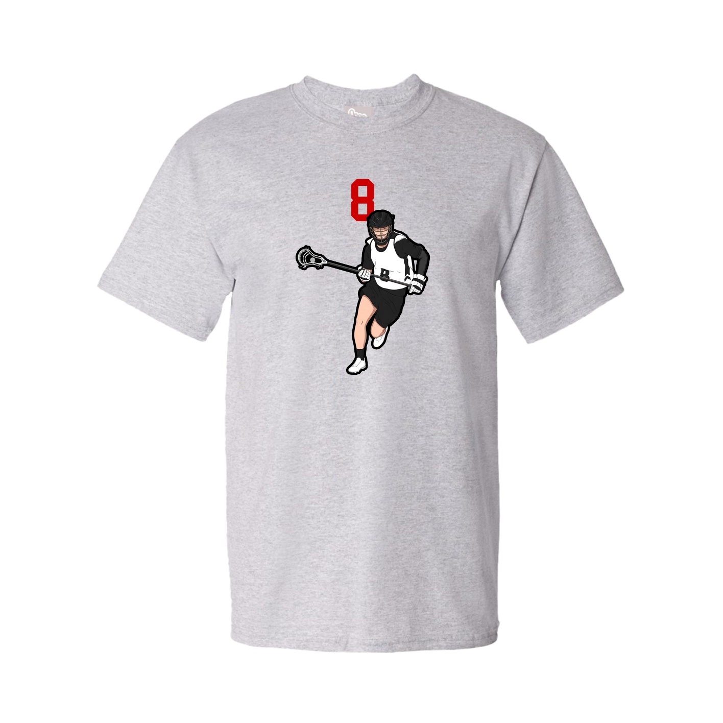 Youth Tee — Number Top in Grey