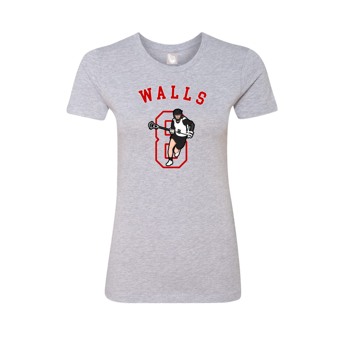 Fitted Women's Tee — Shirsey Arch in Grey