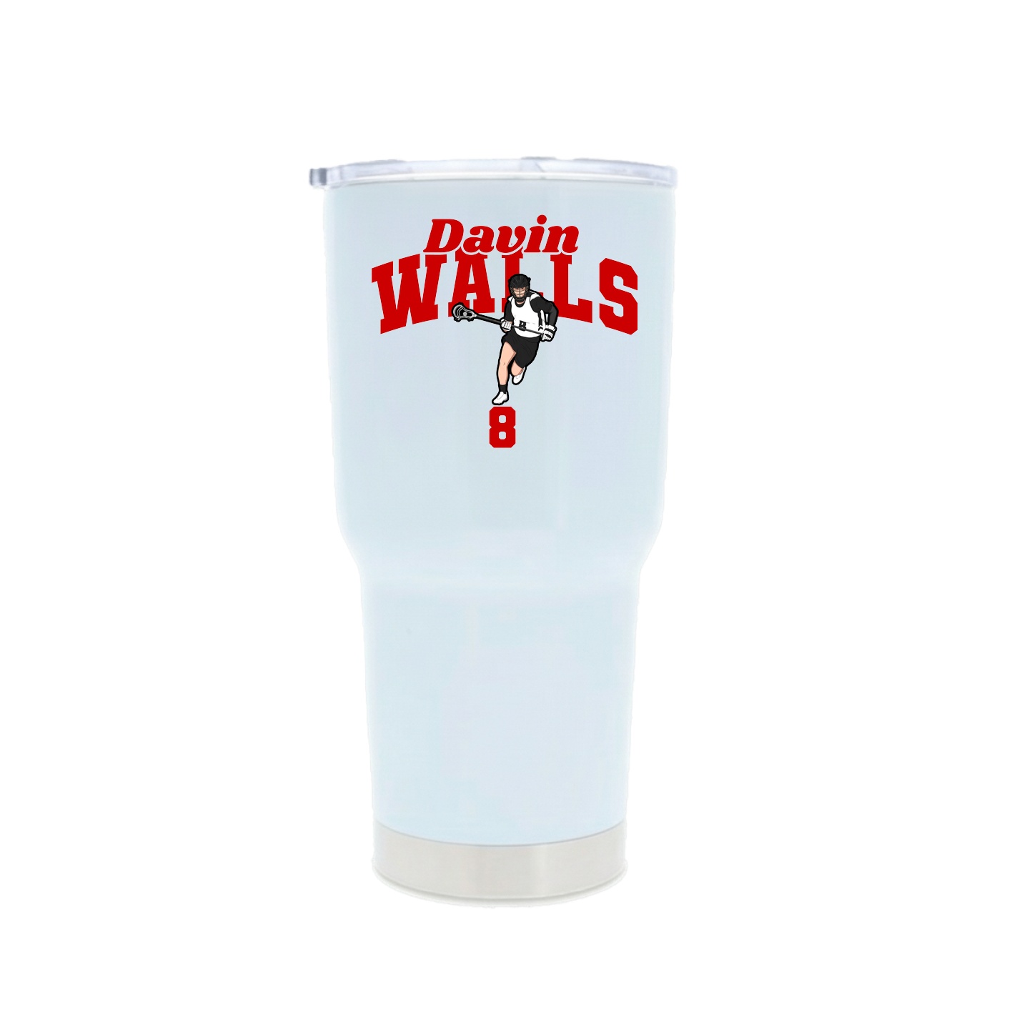 30oz Stainless Steel Tumbler — Signature Arch in White