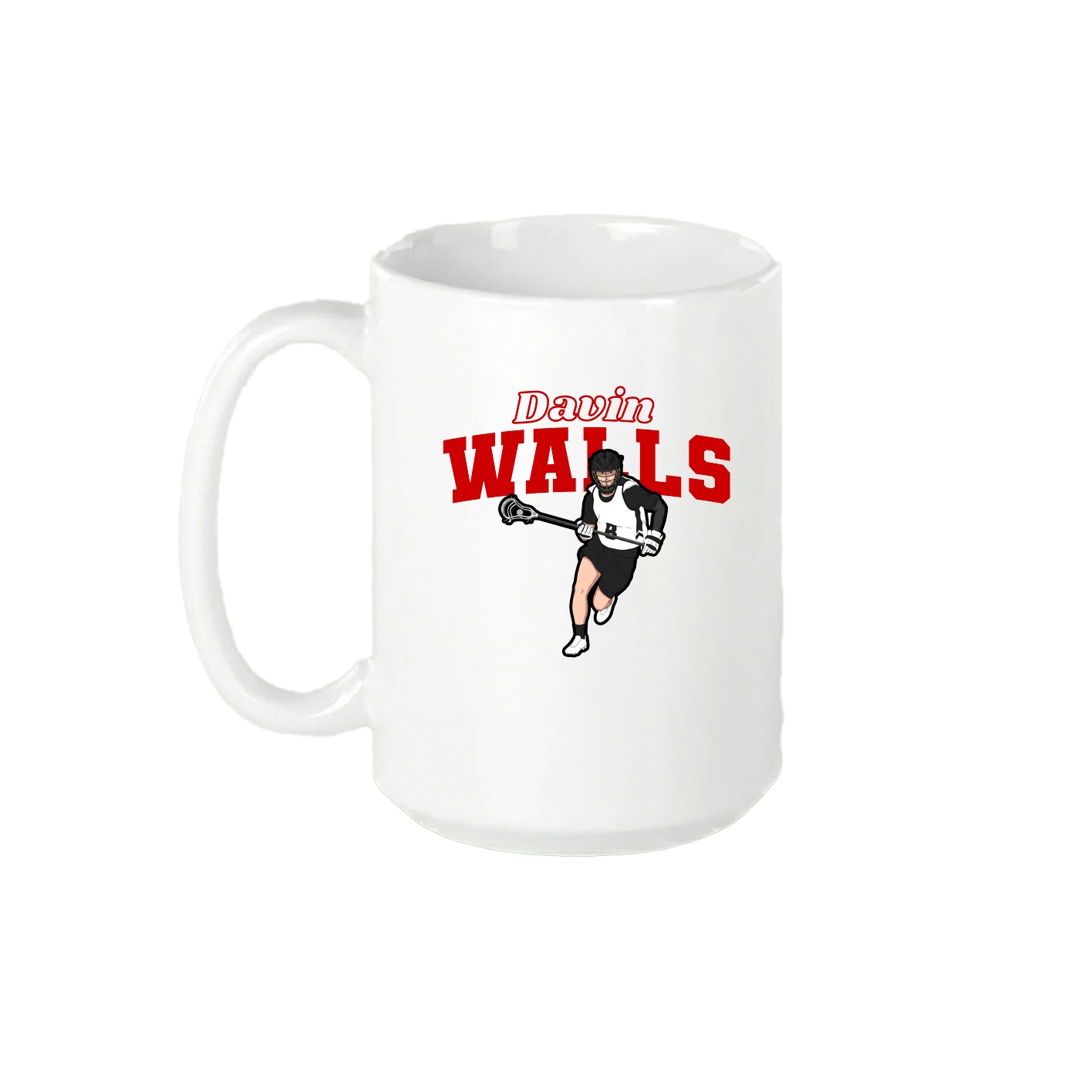 15oz Coffee Mug — Name Arch in White