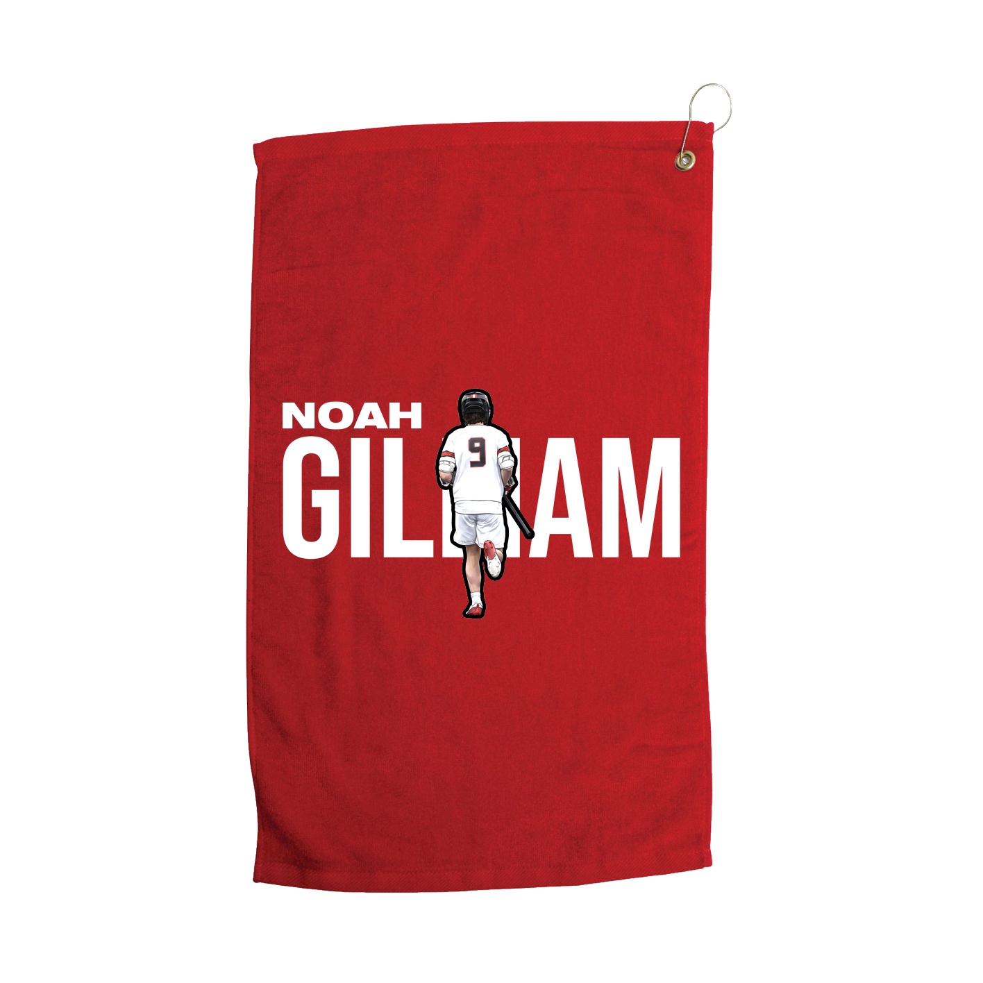 Golf Towel — Player Name in Red