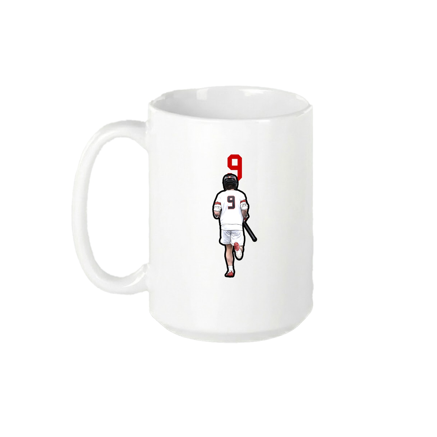 15oz Coffee Mug — Number Top in White
