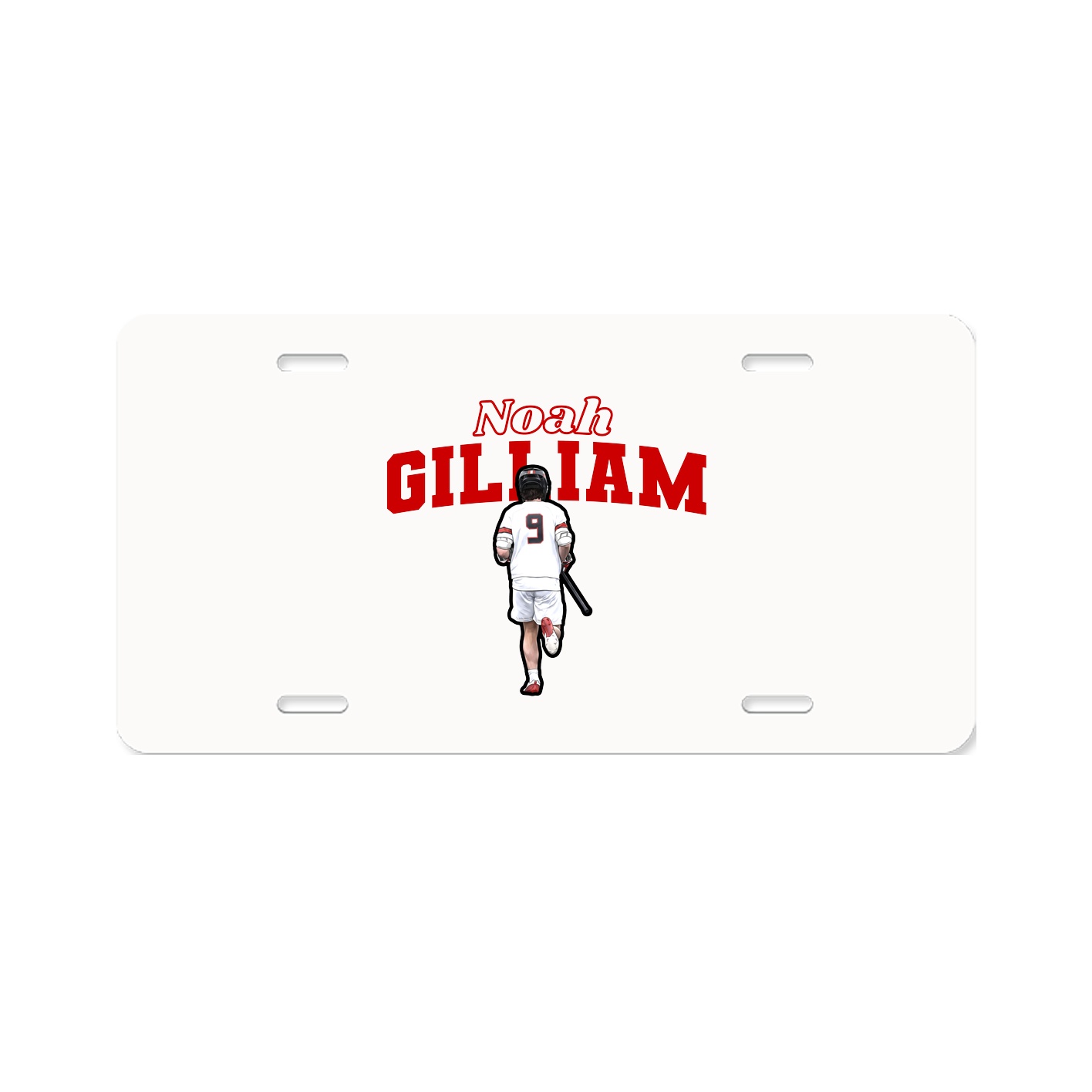 License Plate — Name Arch in Classic