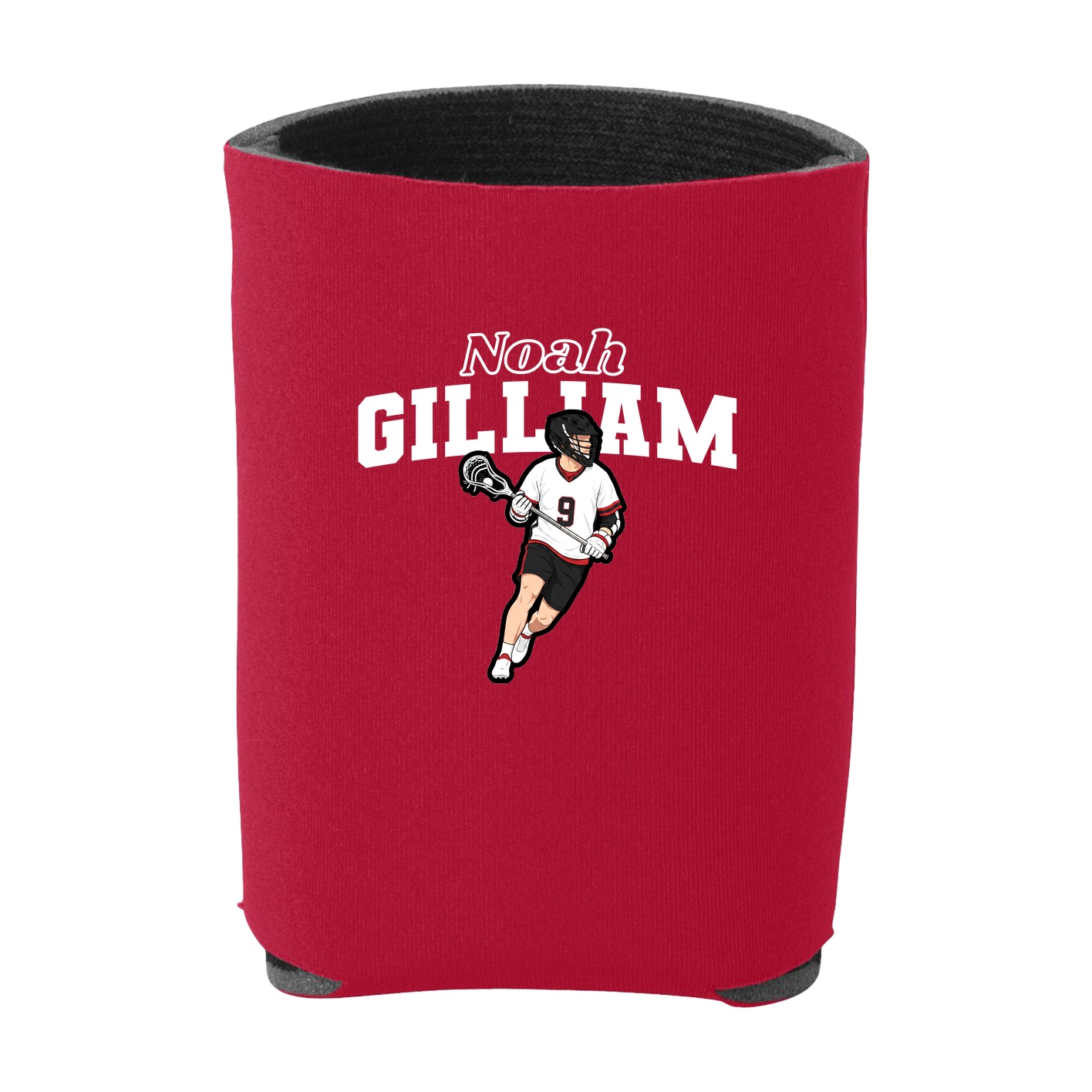 Can Holder — Name Arch in Red