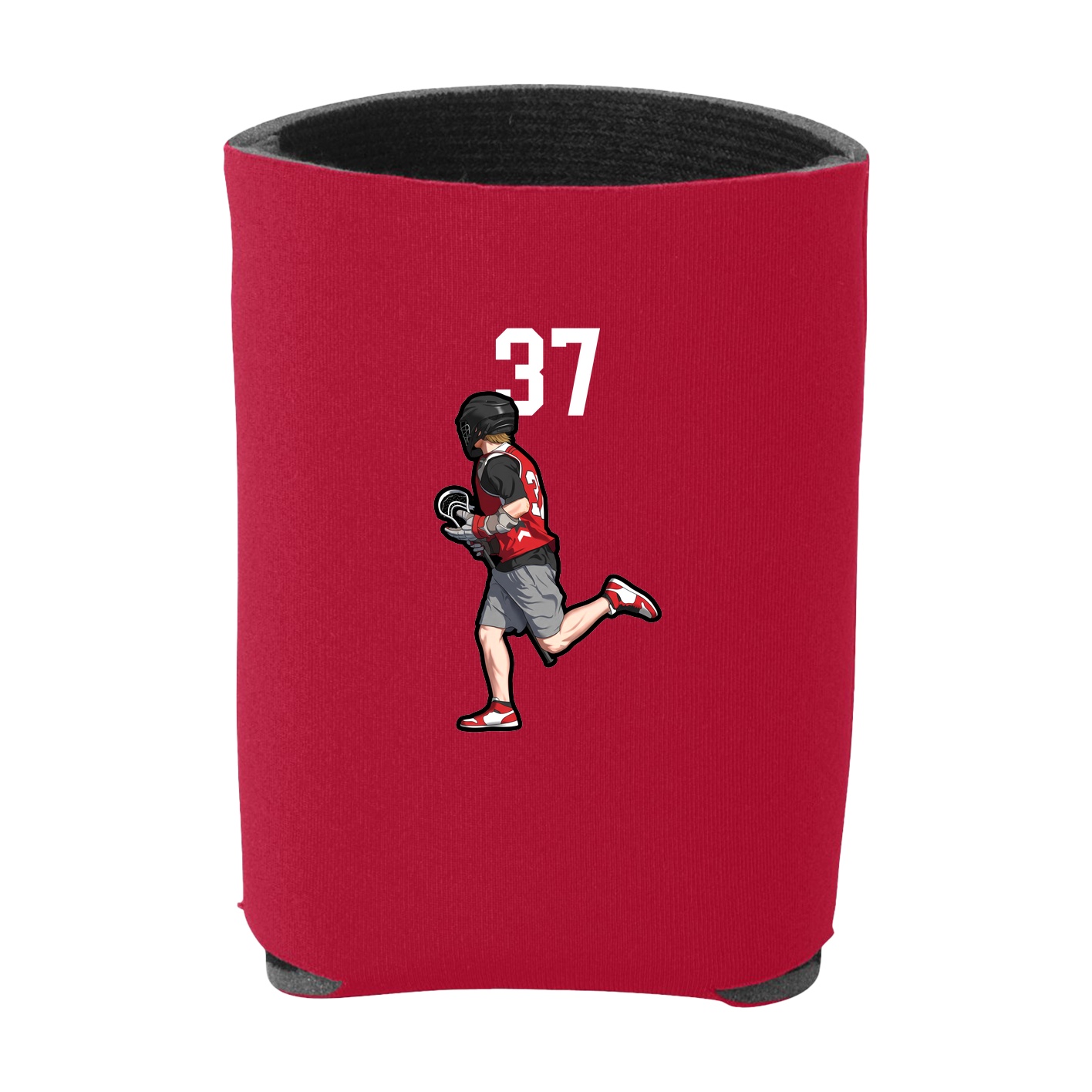Can Holder — Number Top in Red