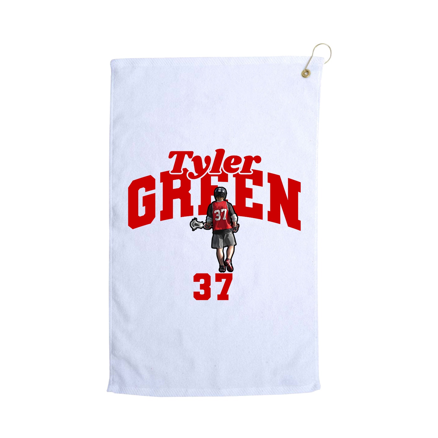 Golf Towel — Signature Arch in White