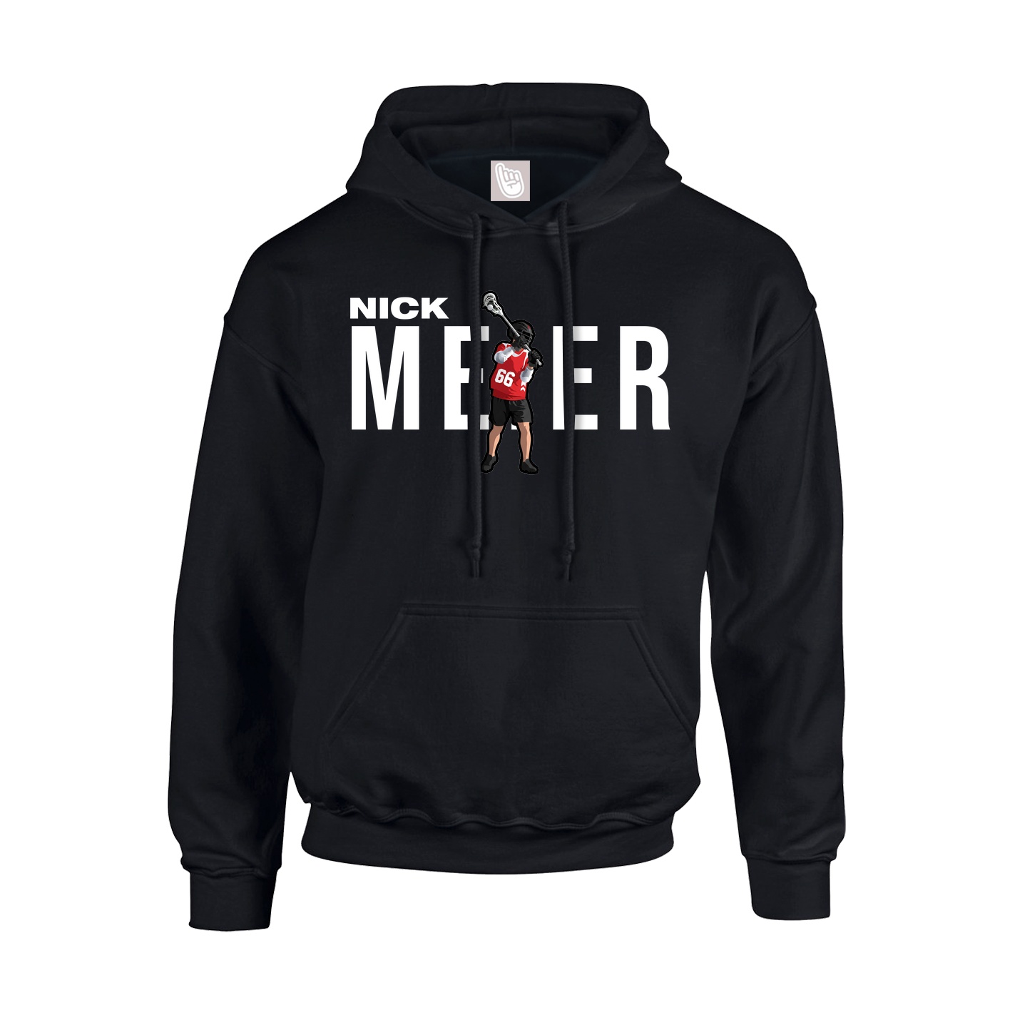 Hoodie — Player Name in Black
