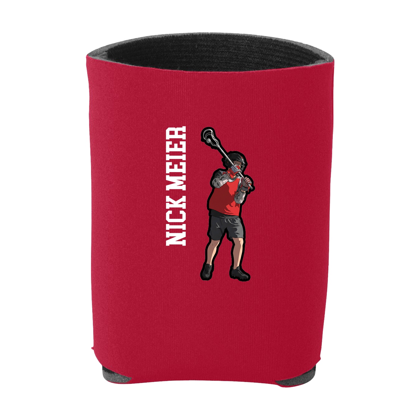 Can Holder — Name Vertical in Red