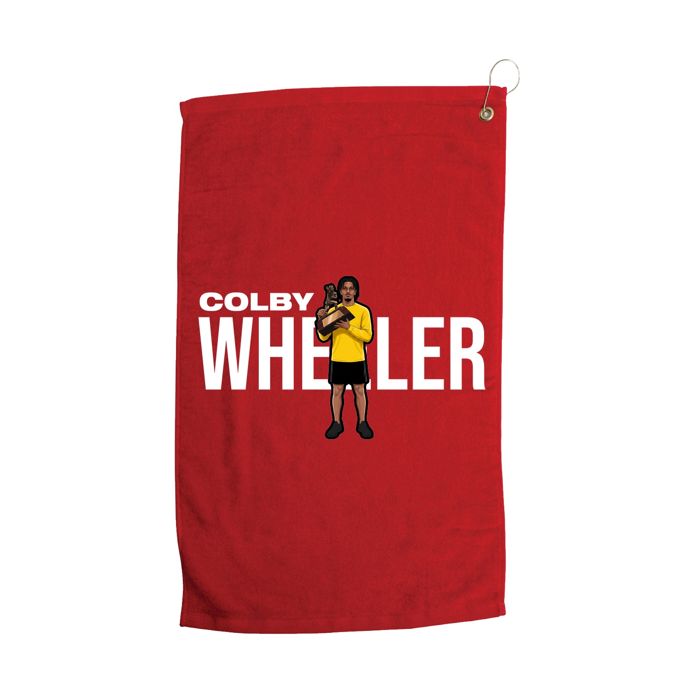 Golf Towel — Player Name in Red