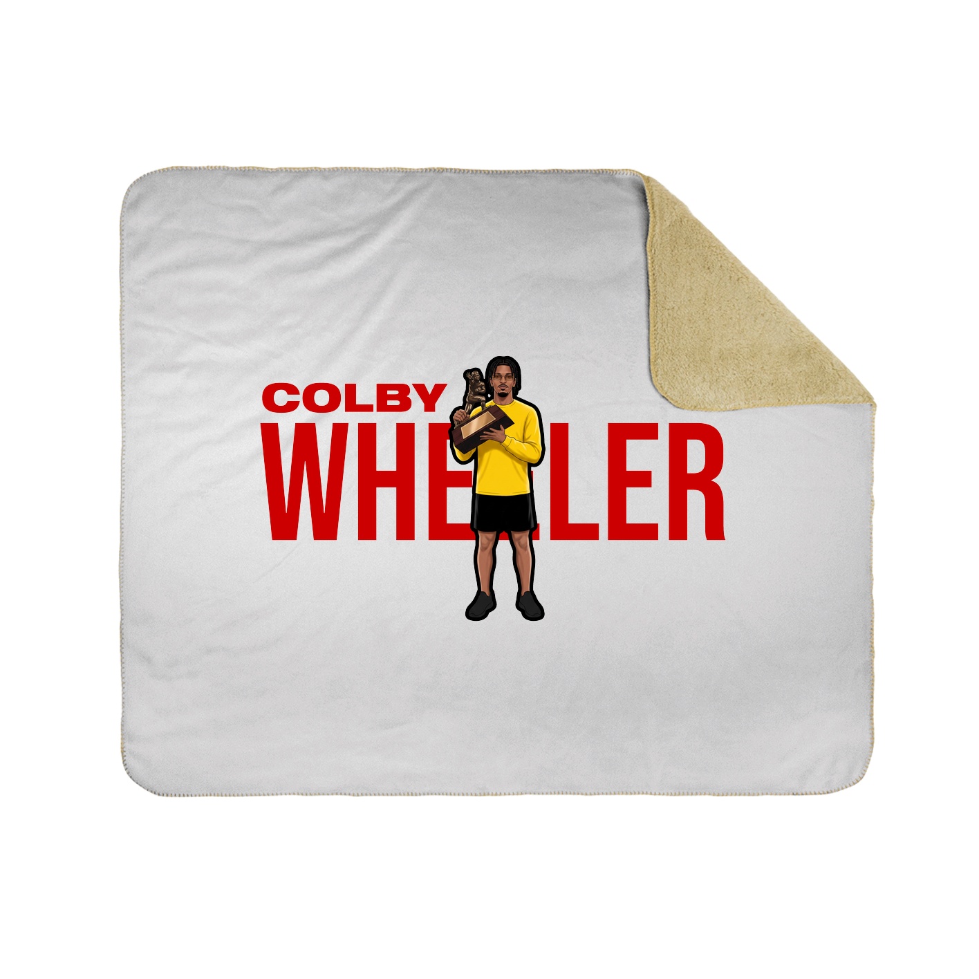 Throw Blanket — Player Name in White