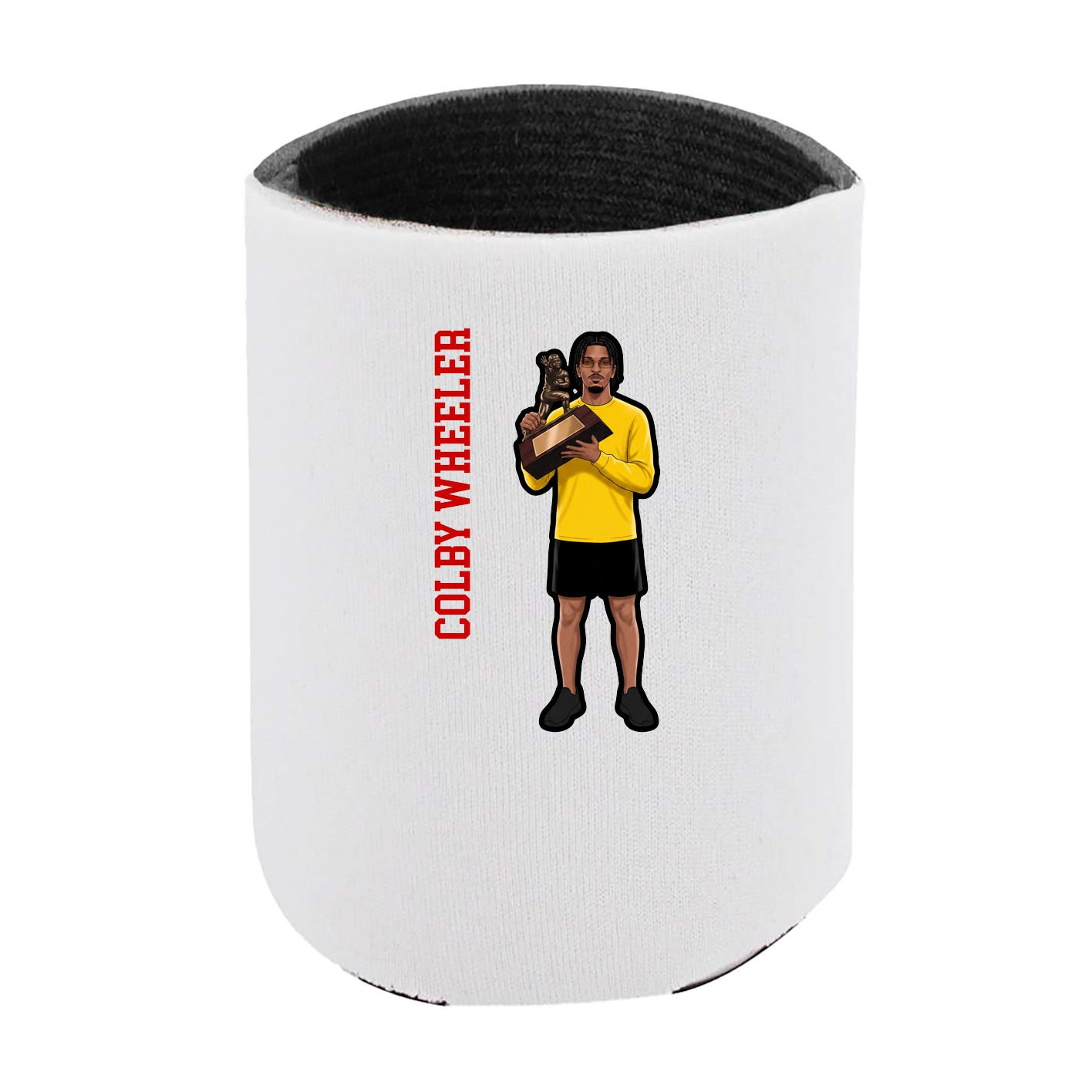 Can Holder — Name Vertical in White