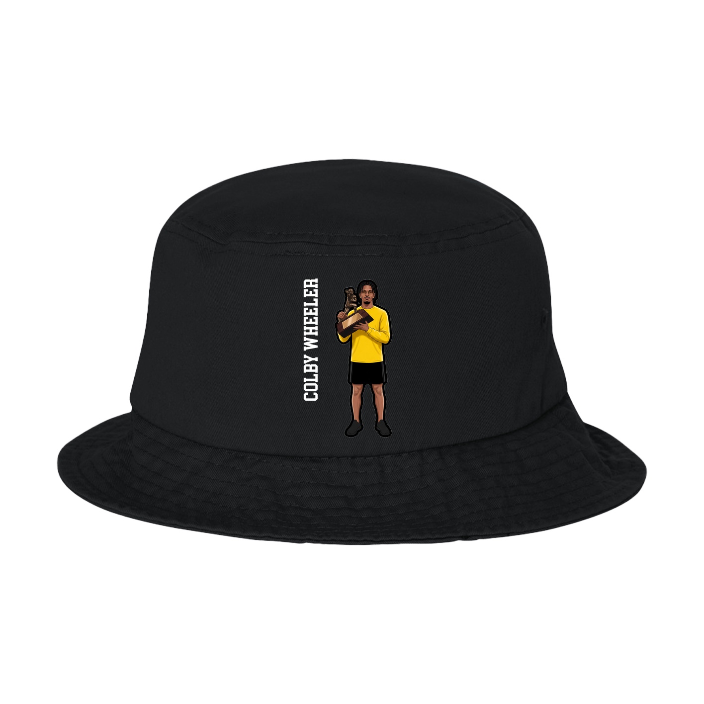 Bucket Cap — Name Vertical in Black