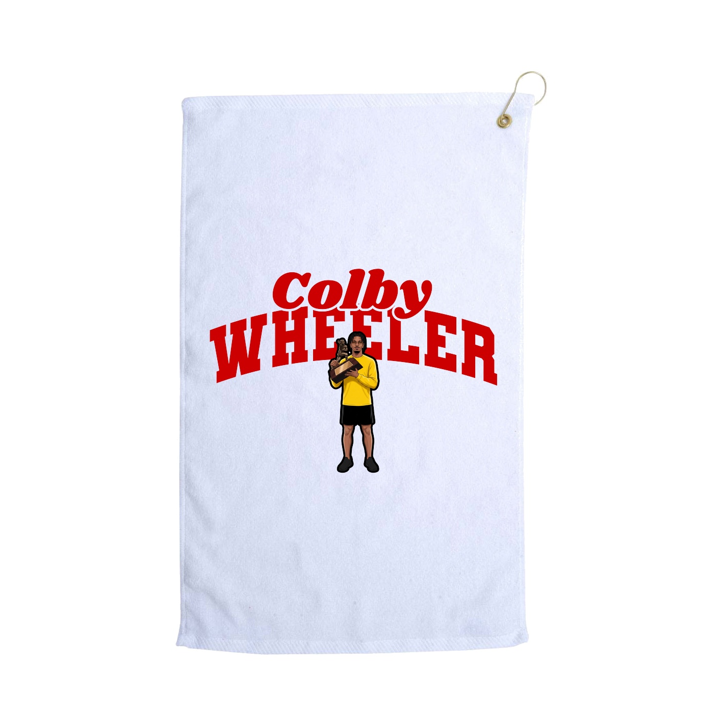 Golf Towel — Signature Arch in White