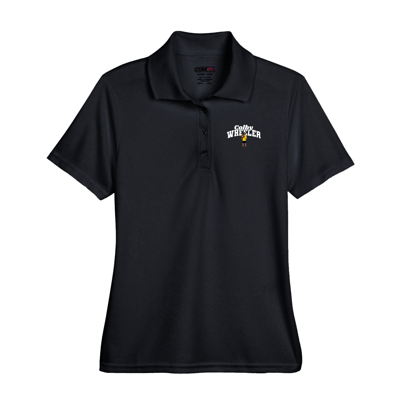 Performance Polo — Signature Arch in Black