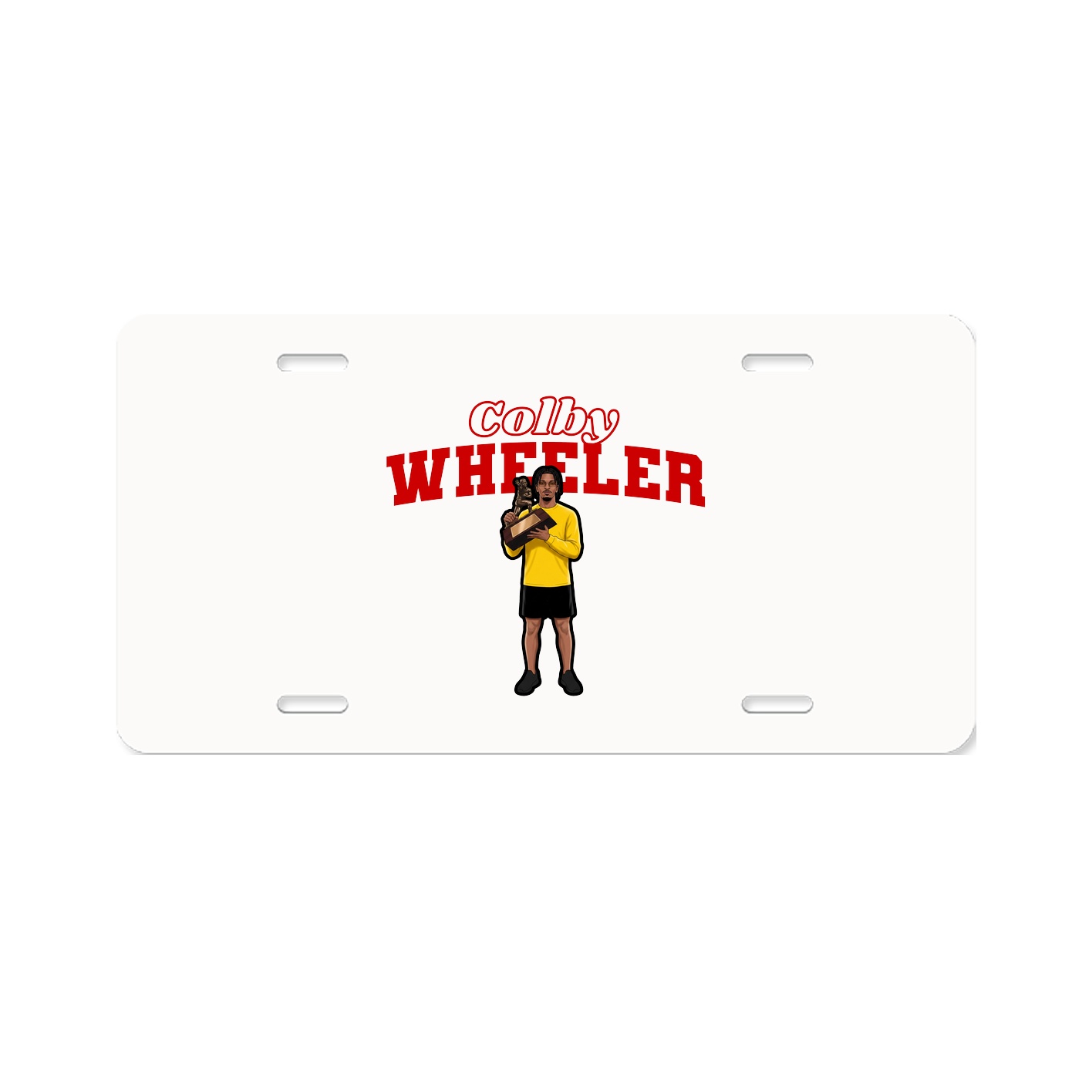 License Plate — Name Arch in Classic
